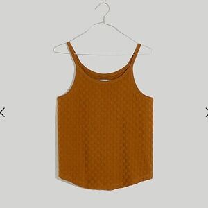 Madewell Cami Tank in Checkerboard Jacquard